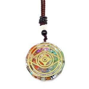 Natural Crystal Necklace for Men & Boys-30 Inch Adjustable <b>Rope</b> <b>Chain</b> by Eye of Cosmos - Product Image 3