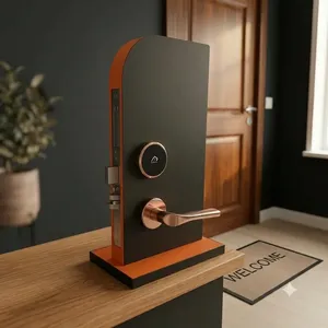 Cerradura Inteligente para Hotel TES, Tipo Split, con RFID, Color Oro Rosa, Sistema de Control de Acceso con Tarjeta Electrónica, Acabado en Oro Rosa - Product Image 2