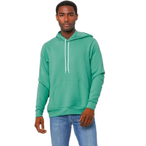 Service de personnalisation de logo BELLA+CANVAS Sweat-shirt à capuche unisexe en molleton éponge 100% coton respirant à manches longues avec logo personnalisé pour homme - Product Image 1