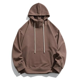 เสื้อฮู้ดดี้ผู้ชายไซส์ใหญ่พิเศษ ผ้าฝ้ายหนานุ่ม 100% ผลิตตามสั่ง สีพื้น สำหรับฤดูหนาว ขายส่งเสื้อฮู้ดดี้ผู้ชาย บริการ OEM - Product Image 1
