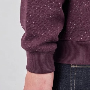 Sweat à capuche à coupe classique avec poche avant et strass, qualité supérieure, streetwear tendance, sweats à capuche avec strass pour hommes - Product Image 4
