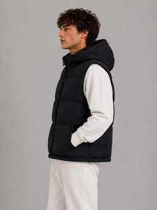Custom High Gloss <b>Womens</b> Puffer <b>Vest</b> Stand Up Collar Zipper Pocket Sleeveless Bodywarmer - Product Image 3