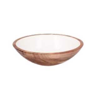 Bol en bois fait main avec impression émaillée, spécial Ramadan, bol de service décoratif islamique - Product Image 3