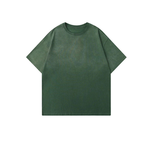 Camiseta Casual de Manga Corta para Hombre, Cuello Redondo, Color Sólido, Tejido de Punto, Corte Regular, Teñido Liso, Transpirable y Cómoda - Product Image 2