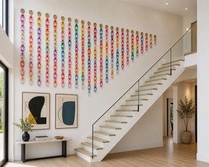 Customized Modern Resin Chain Wall Accents Handmade <b>Ornamental</b> Hanging Home Decor Diwali Birthday Wedding Festival Ready - Product Image 5