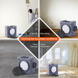 Depuratore d'Aria Commerciale Impilabile da 800 CFM con Filtrazione a 3 Stadi MERV10, Carbonio, HEPA H13, Purificatore d'Aria Negativa, Capacità 3000+ CFM - Product Image 3