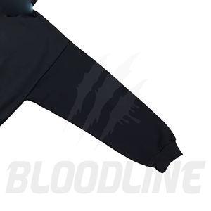Sudadera con Capucha Negra Unisex Bloodline, Corte Regular, Manga Larga, Color Sólido, Casual, Transpirable, 100% Algodón, Antiarrugas, de Secado Rápido - Product Image 2