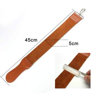 สายหนังแท้สำหรับดูแลรักษาคมใบมีด ทนทาน พร้อมปลายเสริมสีน้ำตาล - Product Image 2