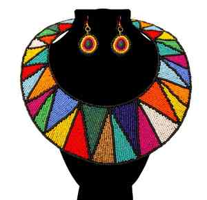 สร้อยคอผู้หญิงงานปักมือประดับลูกปัดสไตล์โบฮีเมียนสุดหรู สำหรับงานแต่งงาน งานปาร์ตี้ งานเฉลิมฉลอง สร้อยคอทันสมัยแบบสั่งทำพิเศษ - Product Image 4