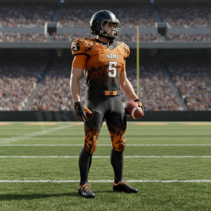 Hot Selling OEM ODM Customizable American Football Uniform Jersey Pants <b>Set</b> Athletic Teamwear For School Tournament Football Kit - Product Image 3