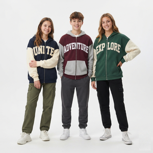 Chaqueta con Capucha de Algodón Suave para Niños, Sudadera de Forro Polar Cómoda, Ropa Casual de Moda para el Día a Día - Product Image 6