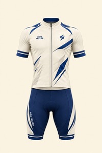 Ensemble de maillot de cyclisme à manches courtes et short à bretelles, tenue de sport zippée pour la course sur route - Product Image 5