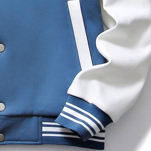 Winter <b>Varsity</b> <b>Jacket</b> Men <b>Women</b> Letterman Baseball <b>Bomber</b> Coat Casual College Streetwear Snap Button Outerwear Front Logo - Product Image 3
