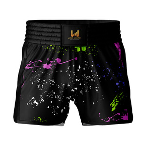 Shorts de boxe pour hommes, légers, respirants, en polyester/nylon, durables, séchage rapide, anti-rétrécissement, 220 g/m², shorts MMA Muay Thai - Product Image 1