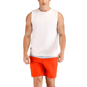 Ropa Deportiva de Alta Calidad, Camiseta sin Mangas con Logotipo Extra Grande de Color Personalizado, Tejido de Poliéster/Algodón Transpirable, Precio al por Mayor para Hombre - Product Image 4