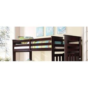 Lit superposé Allentown finition expresso avec lit gigogne et rangement pour les chambres d'enfants - Product Image 3