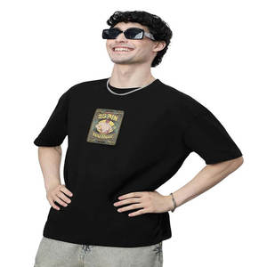 Camiseta de Manga Corta de Color Sólido para Hombre HIC 2025, 180 g/m², Alta Calidad, 100 % Algodón, Hombros Caídos - Product Image 1