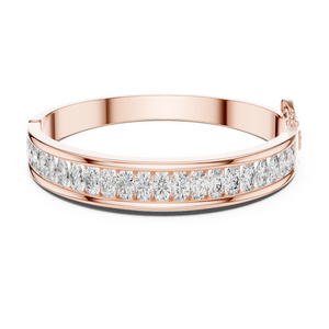 Luxury Men's Yellow Gold Round Cut and Marquise Diamond <b>Bracelet</b> IGI Certified Anniversary Wedding Jewelry - Product Image 1