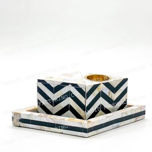 Quemador de Bakhoor Hecho a Mano con Madreperla Amarilla y Difusor de Aromaterapia Tallado en Madera de Sándalo, Decoración Moderna para el Hogar, Regalo - Product Image 6