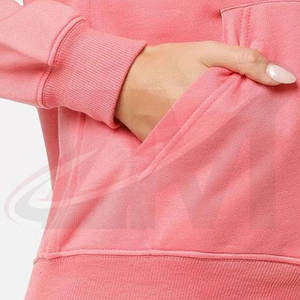Sudadera con Capucha para Mujer, de Manga Larga, Color Sólido, Corte Ajustado, Precio al por Mayor, Marca Privada, Talla Estándar, Hecha en Pakistán - Product Image 5
