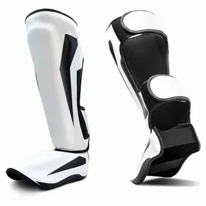 Espinilleras de Cuero Hechas a Medida de Alta Calidad para MMA, Muay Thai, Boxeo, Kickboxing, Protección de Piernas y Pies Profesional - Product Image 2
