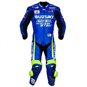 ชุดหนังสำหรับขี่มอเตอร์ไซค์ Andrea Iannone 1 ชิ้น ทำจากหนังวัว/หนังจิงโจ้ สำหรับขี่มอเตอร์ไซค์บนสนามแข่ง/ขี่มอเตอร์ไซค์ทั่วไป พร้อมเกราะป้องกันระดับ 2 สำหรับนักขี่มอเตอร์ไซค์ - Product Image 1