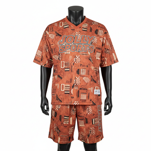 Men breathable mesh jersey shorts <b>set</b> GSM lightweight polyester sublimation print custom logo sports wear short <b>set</b> for men's - Product Image 6