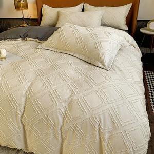 Housse de couette 100% coton de haute qualité, logo personnalisé, 300 fils, imperméable, écologique, ensemble de housse de couette - Product Image 4