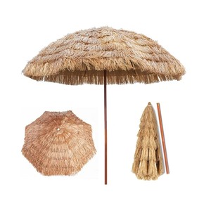 Parasol en paille de raphia pliable, écologique, pour extérieur, piscine, jardin, plage tropicale, patio, décoration intérieure, usage hôtelier - Product Image 2