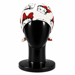 New Cartoon <b>Scrub</b> <b>Cap</b> Jersey Fabric Accessories for Long Hair Tie Back Unisex Hospital Use Cotton Surgical Hats - Product Image 2