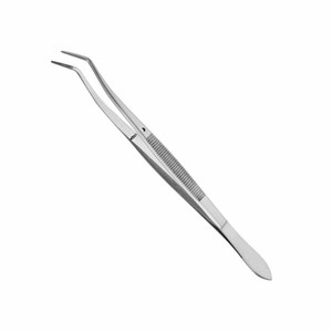 Pinzas Dentales Curvas Premium de Acero Inoxidable, Pinzas Aplicadoras de Algodón de Precisión, Instrumentos Quirúrgicos Restauradores - Product Image 5