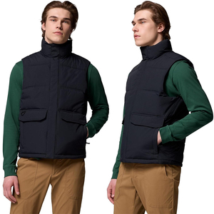 custom logo puffer vest quilted equestrian gilets fashion casual winter wear outdoor clothes padded waistcoat <b>men's</b> puffer vests - Product Image 2