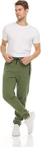 Men's Mid Waist Eco-Friendly Waterproof Fleece <b>Jogger</b> Pants with <b>Zip</b> <b>Pocket</b> Casual Sweatpants - Product Image 3