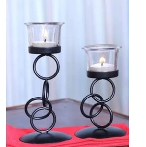 Accesorios de Decoración para Bodas en Casa, Portavelas, Nuevo Diseño, Portavelas Votivo, Acabado Dorado, Portavelas de Metal para Velas de Té - Product Image 3