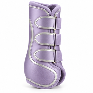 Botas de cepillado para caballos diseñadas con materiales ligeros, forro suave y cierres ajustables para el ejercicio diario y uso en establos. - Product Image 3