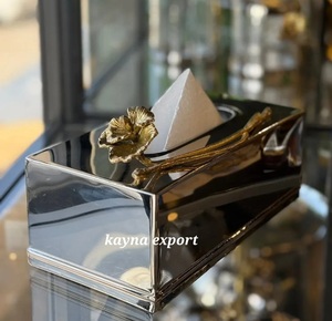 Bol en acier inoxydable poli écologique et élégant avec motif de branche dorée, vaisselle décorative faite à la main pour les cadeaux de mariage - Product Image 5