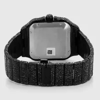 Jam Tangan Pria Mewah Mekanik Berkualitas Tinggi Baja Anti Karat Antik Sederhana Dial Romawi Moissanite VVS Custom Hip Hop Berlian
