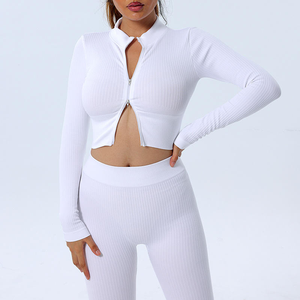 2 Piece Solid Athletic Seamless Yoga <b>Leggings</b> Set <b>Scrunch</b> <b>Bum</b> Gym Workout Fitness Plus Size Women Eco-Friendly Water Lightweight - Product Image 1
