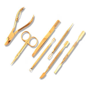 Ensemble d'instruments de podologie en acier inoxydable luxueux, professionnel, durable et portable - Product Image 1