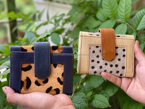 Billetera de piel de vaca, bolso de mano de piel, estilo informal - Product Image 2