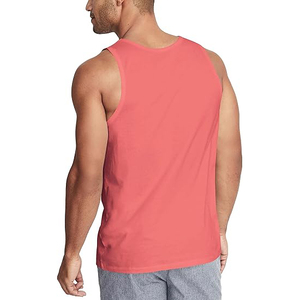 Camiseta deportiva transpirable de algodón y spandex para hombre, sin mangas, para entrenamiento, de secado rápido, tipo singlet. - Product Image 2