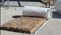 Rouleau de couverture en fibre de verre écologique, isolation pour toiture et murs
