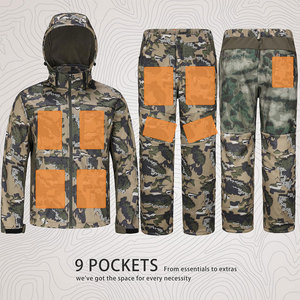 เสื้อแจ็คเก็ตสำหรับล่าสัตว์ผู้ชาย Halex International OEM ลายพรางแบบเรียบ ผลิตในปากีสถาน อุปกรณ์ทางยุทธวิธีสำหรับกิจกรรมกลางแจ้ง ผ้า soft shell สำหรับสภาพอากาศหนาวเย็น - Product Image 6
