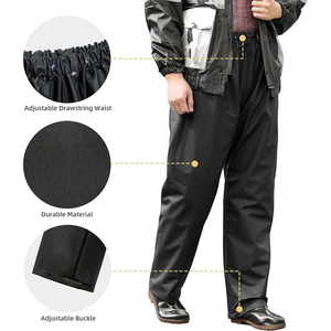 Traje Impermeable de Camuflaje para Hombre, Chaqueta con Capucha y Pantalones, Ropa de Exterior, Corte Regular, Estampado, Recubierto de Poliéster - Product Image 4