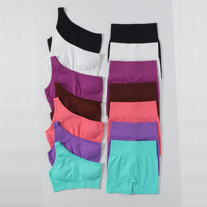 Conjunto Deportivo Seamless Fitness Yoga de 5 Piezas, Sujetador Deportivo, Leggings de Manga Larga con Efecto Levanta Glúteos, Conjuntos de Gimnasio para Mujer - Product Image 5