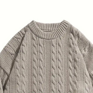 Pull en cachemire de haute qualité pour homme, faible MOQ, chaud et épais, tricot décontracté pour l'hiver - Product Image 4