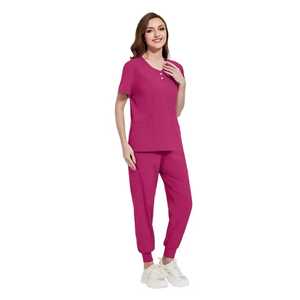 Factory Custom Athletic Nursing Cotton Satin <b>Scrubs</b> Uniforms <b>Sets</b> Joggers Medical Hospital Unisex - Product Image 5
