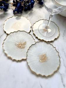 Resin <b>Drink</b> <b>Coasters</b>, Handmade Epoxy Resin <b>Coasters</b>, Wood Resin <b>Coasters</b>, Epoxy Wedding <b>Coasters</b>, Round <b>Coaster</b> Resin, Resin Epo - Product Image 1