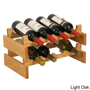 Modern Solid Wood Wine Rack Tabletop Geometric Bottle Holder Decorative Wine <b>Shelf</b> <b>Rustic</b> Display Stand for Home Bar Decor - Product Image 6