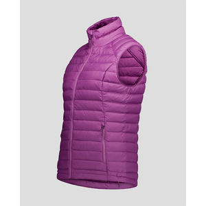 Gilet matelassé sans manches en duvet de haute qualité avec logo personnalisé, style streetwear, pour femme, coupe ajustée, hiver - Product Image 2